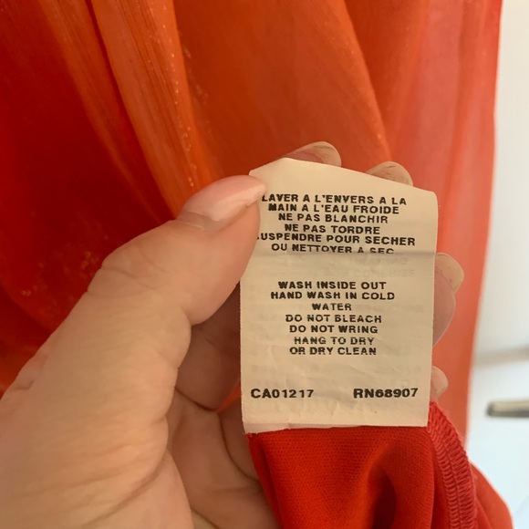 Orange Halter Dress - Picture 5 of 5